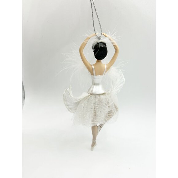 Vintage 1998 AVON Barbie Swan Lake Queen Porcelain Ornament - Picture 5 of 7